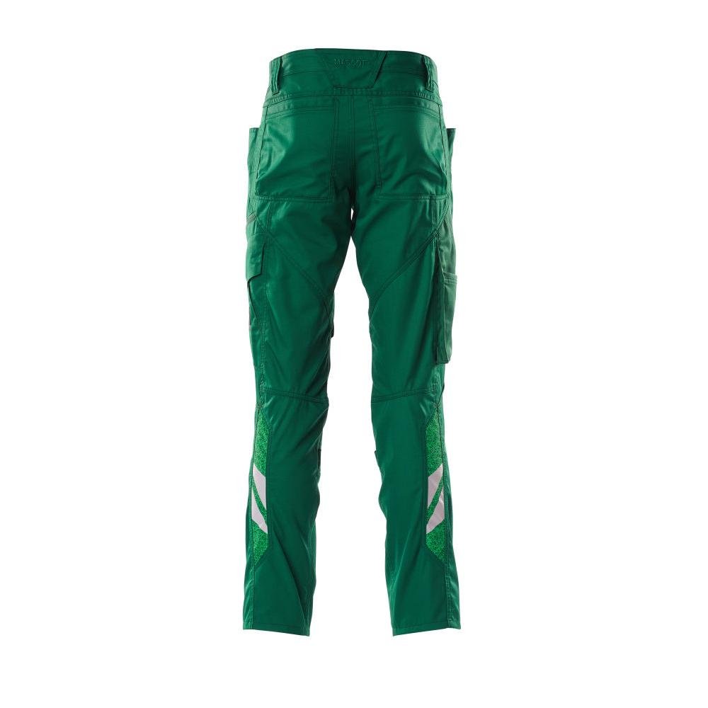 Broek met kniezakken, extra lichte broek, groen