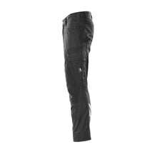 Pantalon avec poches genoux, pantalon extra léger, noir