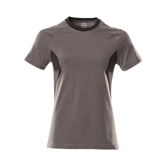 T-shirt, T-shirt femme, anthracite foncé/noir