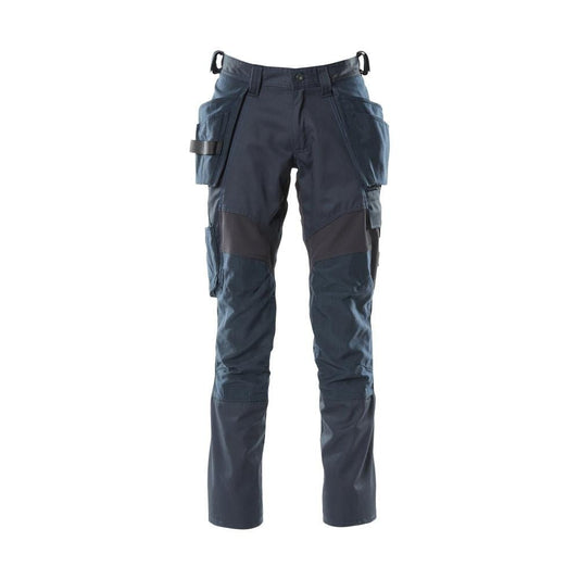Pantalon avec poches suspendues, pantalon empiècements stretch