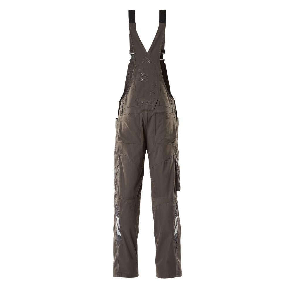 Salopette, poches genoux, empiècements stretch Salopette, anthracite foncé