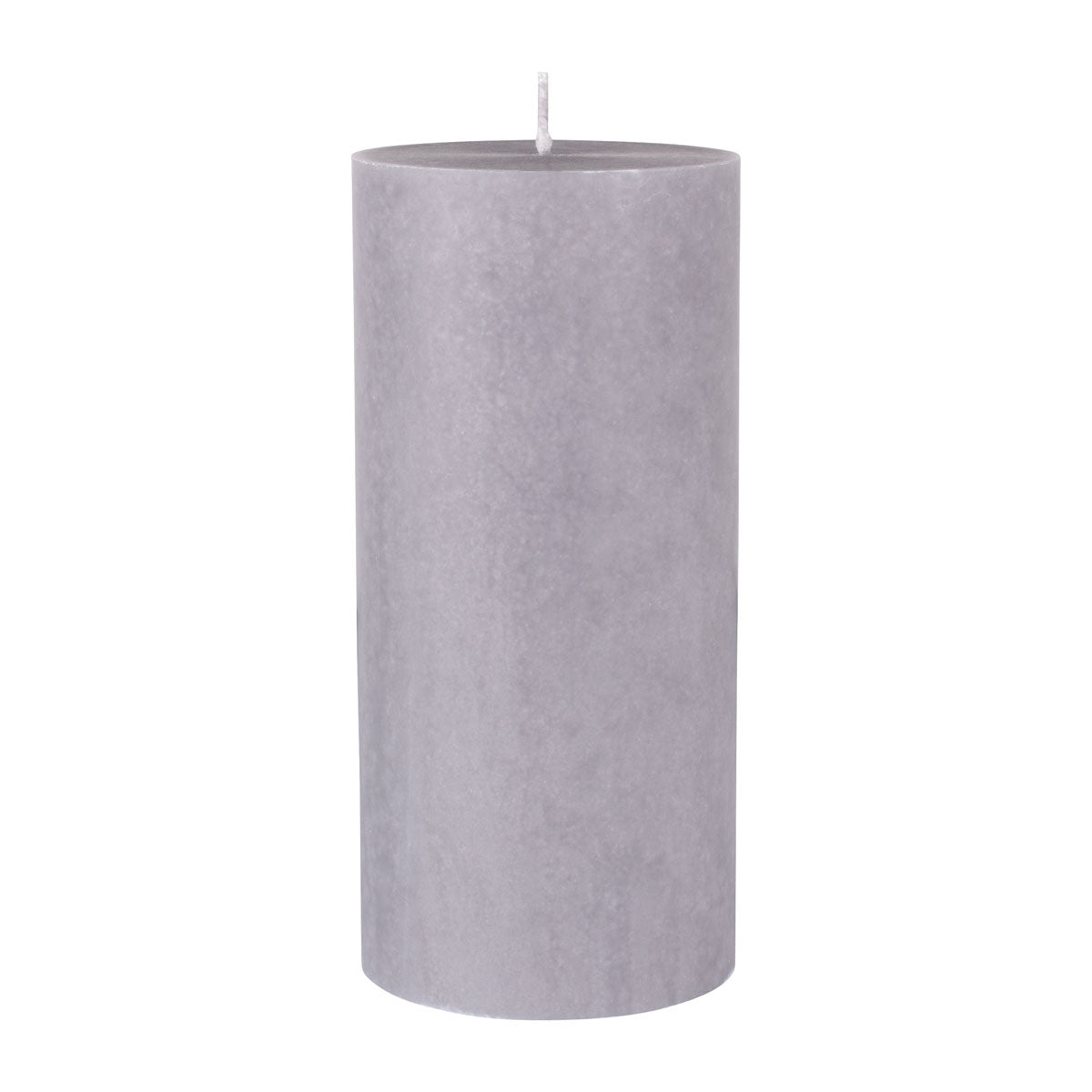 La bougie pilier de Duni GmbH, 100% stéarine (150 x 70 mm, env. 50h), est une haute bougie cylindrique grise avec une mèche unique au centre - idéale pour ceux qui recherchent des bougies écologiques.