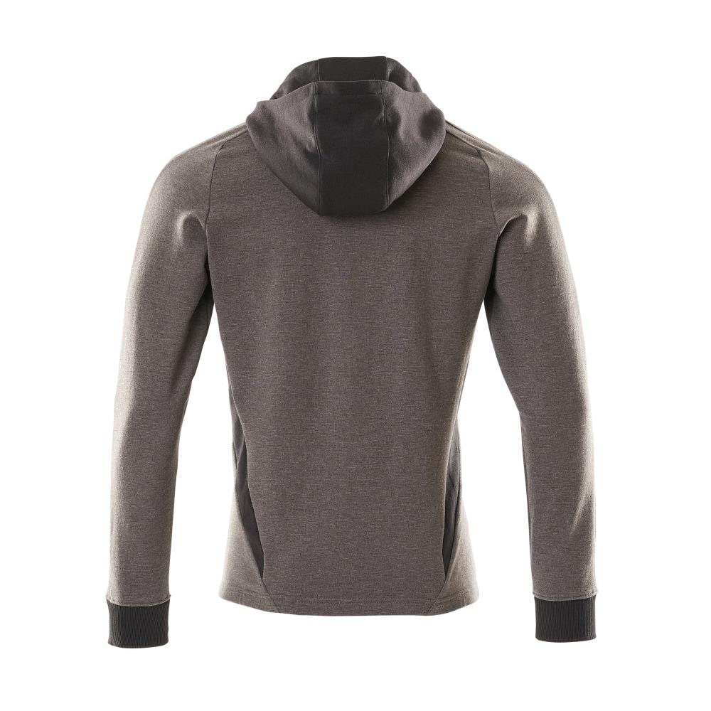 Sweatshirt met capuchon, modern fit sweatshirt met ritssluiting