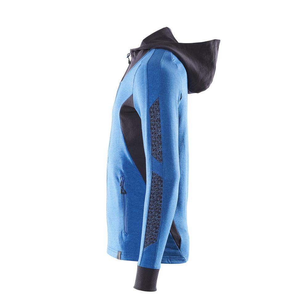 Sweatshirt met capuchon, modern fit sweatshirt met ritssluiting