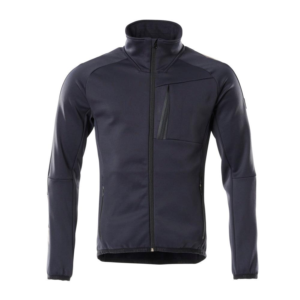 Fleece trui met microfleece jack met ritssluiting