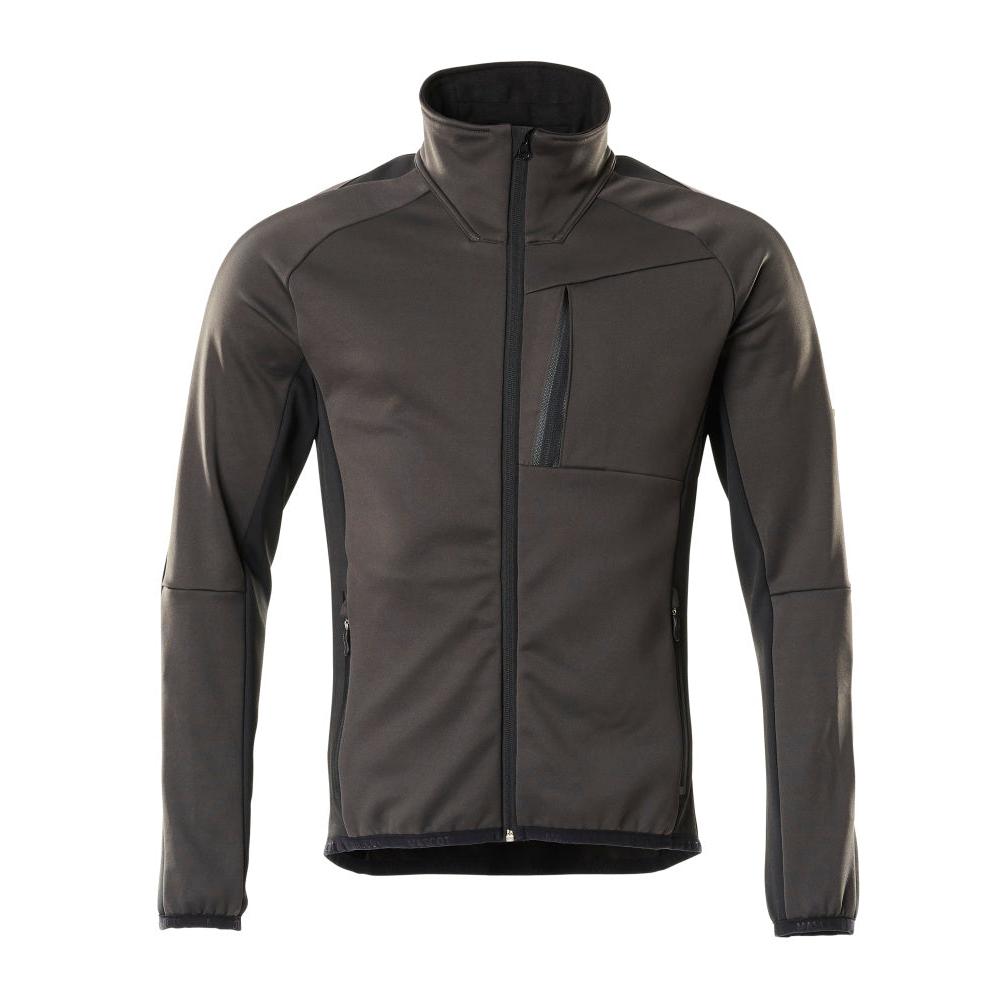 Fleece trui met microfleece jack met ritssluiting