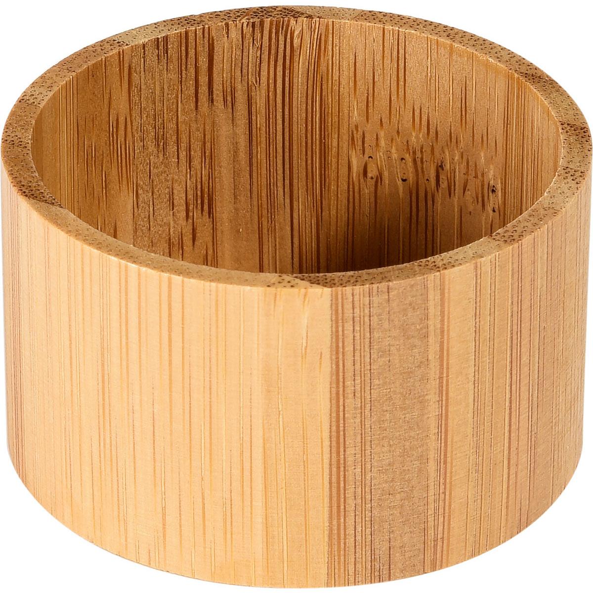 De LED-kandelaar van bamboe van Duni GmbH (mini 33x57 mm, 8 stuks) is een stijlvol, modern accessoire met zichtbare nerf - leeg en afgebeeld op een witte achtergrond.