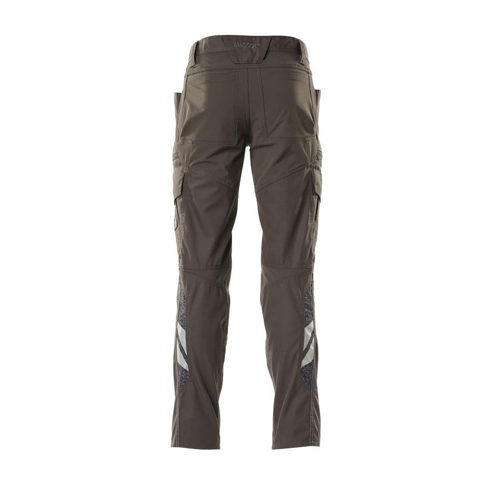 Pantalon, poches cuisses, pantalon empiècements stretch, anthracite foncé