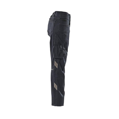 Broeken, dames, ruit, effen broek