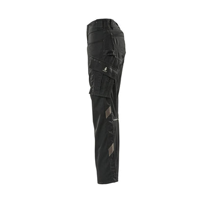 Broeken, dames, ruit, effen broek