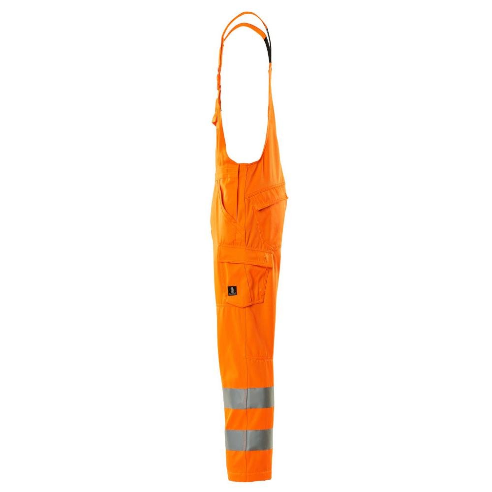 Tuinbroek, effen tuinbroek, signalisatie oranje