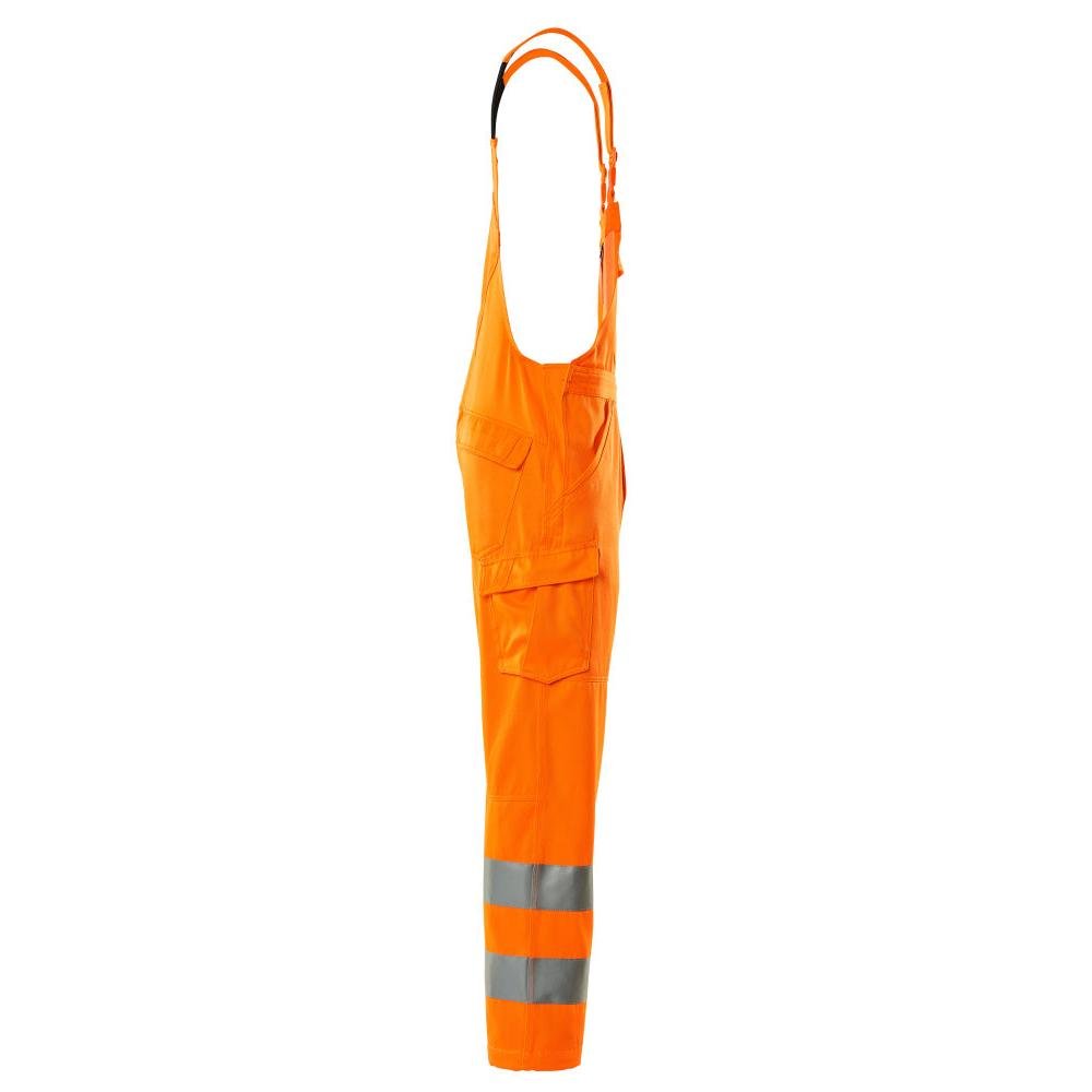 Tuinbroek, effen tuinbroek, signalisatie oranje