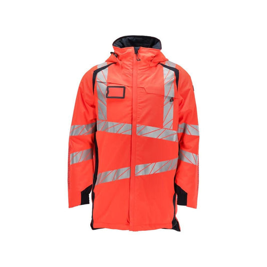 Parka CLIMASCOT® voering, lichtgewicht parka, signalisatie rood/zwart-blauw