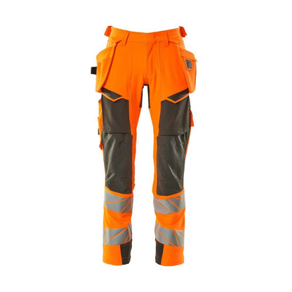Broek met hangende zakken, broek ULTIMATE STRETCH, signalisatie oranje/donker antraciet