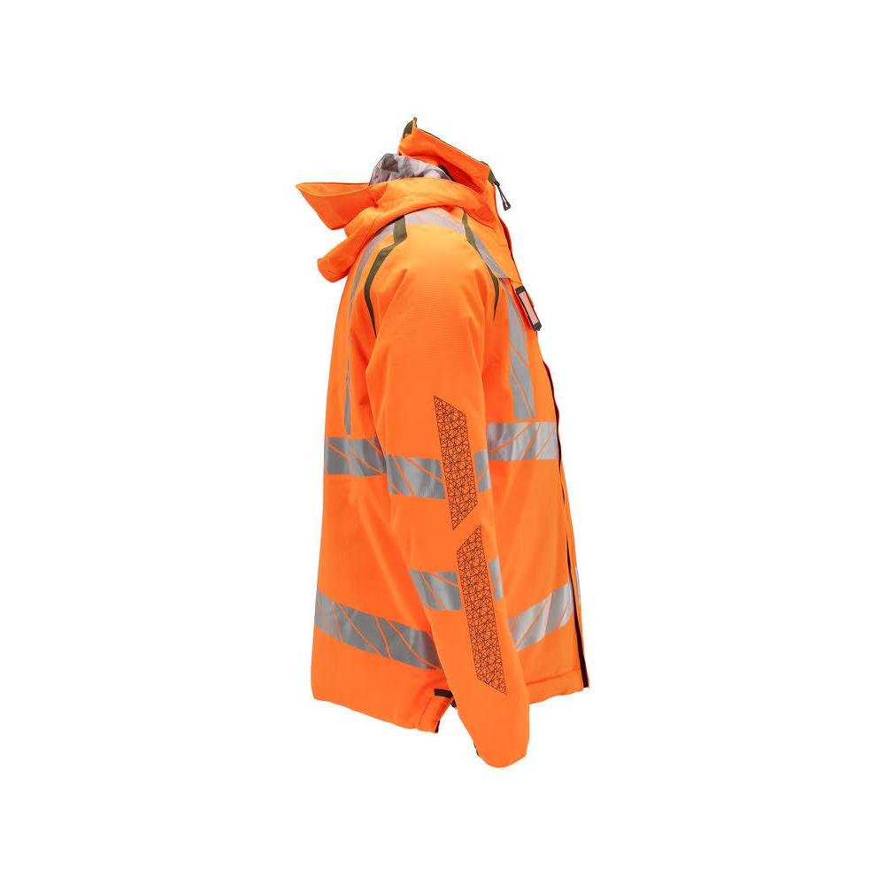 Veste d'hiver CLIMASCOT®, veste d'hiver légère, orange haute visibilité/vert mousse