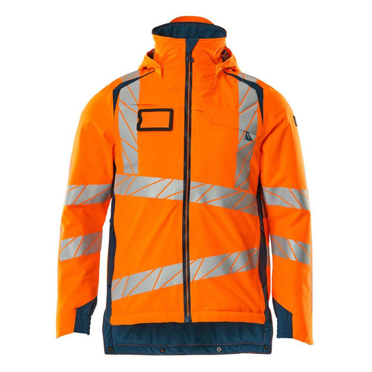 Winterjas CLIMASCOT®, lichtgewicht winterjas, signalisatie oranje/donker petroleum
