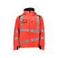 Winterjas CLIMASCOT®, lichtgewicht winterjas, signalisatie rood/zwart-blauw
