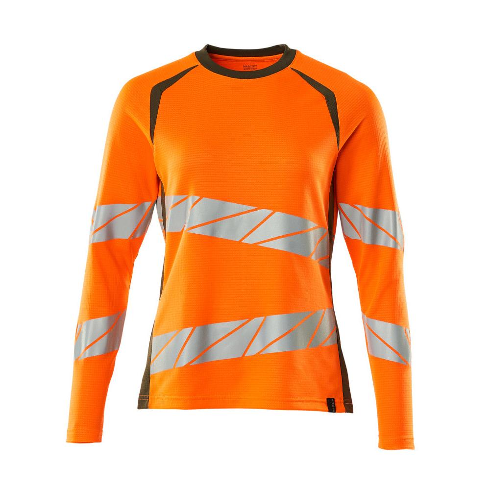 T-shirt, lange mouw, damesfit t-shirt