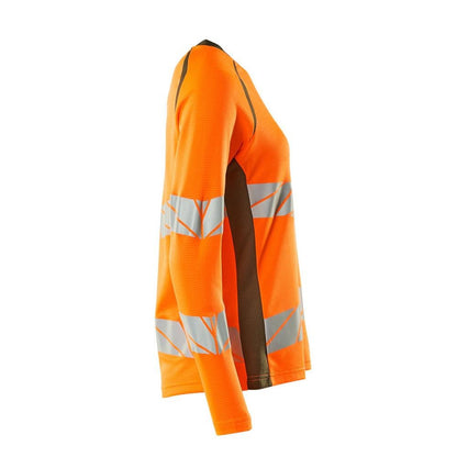 T-shirt, lange mouw, damesfit t-shirt