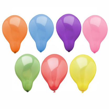 25 ballons colorés PAPSTAR (Ø 16 cm) de PAPSTAR GmbH, triés pour les fêtes, sont représentés sur un fond blanc. Parfait pour chaque célébration !