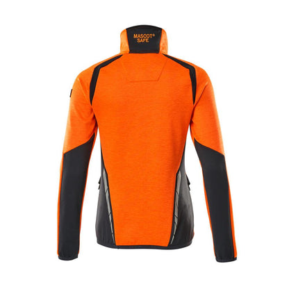 Fleecetrui met korte ritssluiting, microfleece damesjack