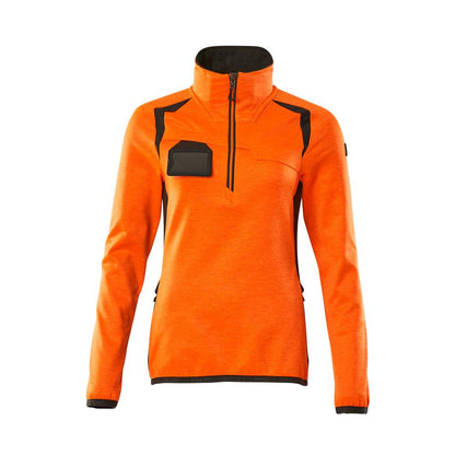 Fleecetrui met korte ritssluiting, microfleece damesjack