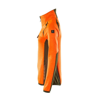 Fleecetrui met korte ritssluiting, microfleece damesjack