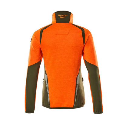 Fleecetrui met korte ritssluiting, microfleece damesjack
