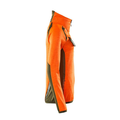 Fleecetrui met korte ritssluiting, microfleece damesjack