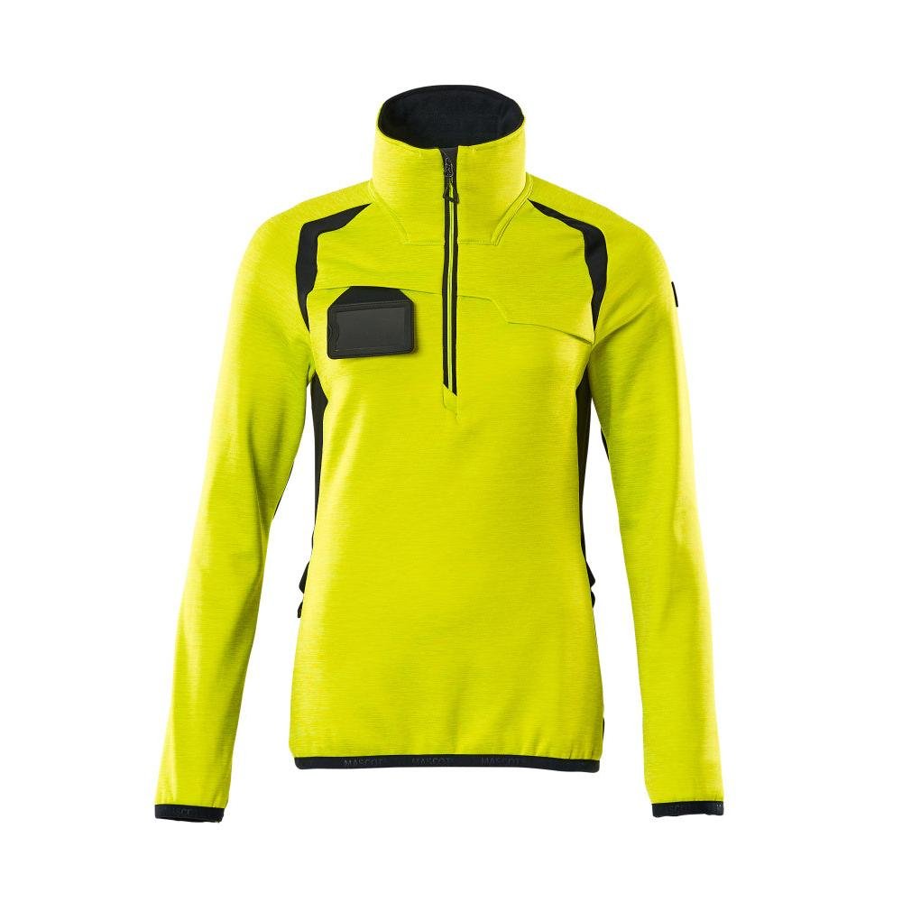 Fleecetrui met korte ritssluiting, microfleece damesjack