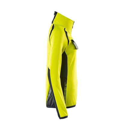 Fleecetrui met korte ritssluiting, microfleece damesjack