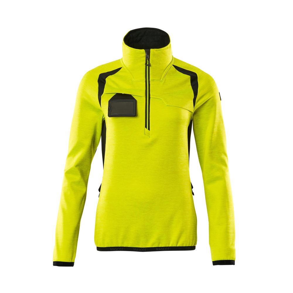Fleecetrui met korte ritssluiting, microfleece damesjack