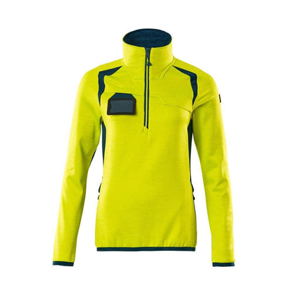 Fleecetrui met korte ritssluiting, microfleece damesjack