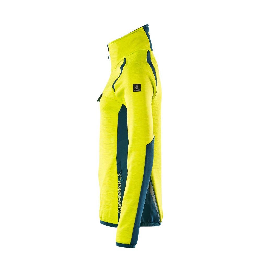 Fleecetrui met korte ritssluiting, microfleece damesjack