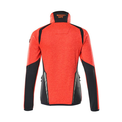 Fleecetrui met korte ritssluiting, microfleece damesjack