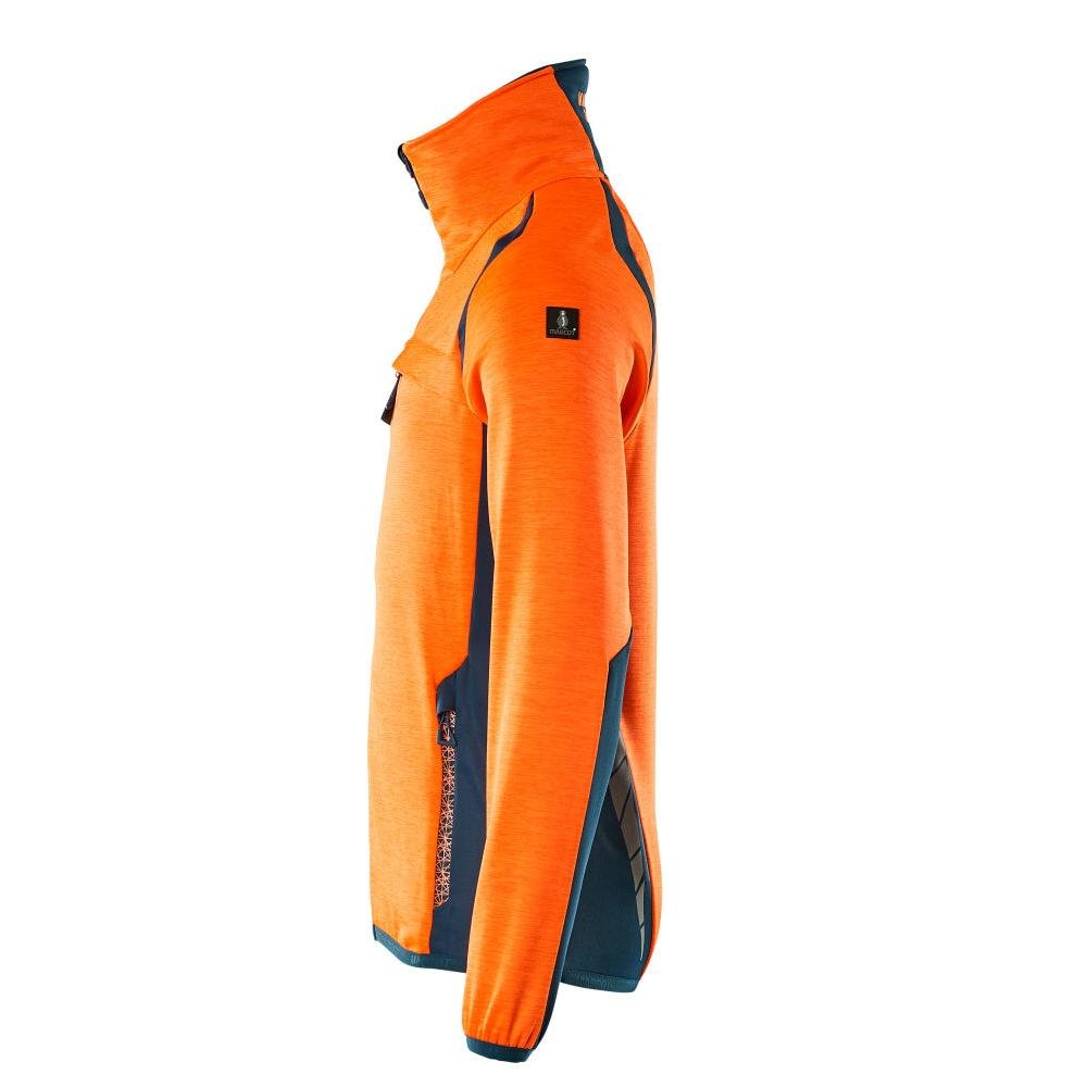 Fleece trui met microfleece jack met ritssluiting