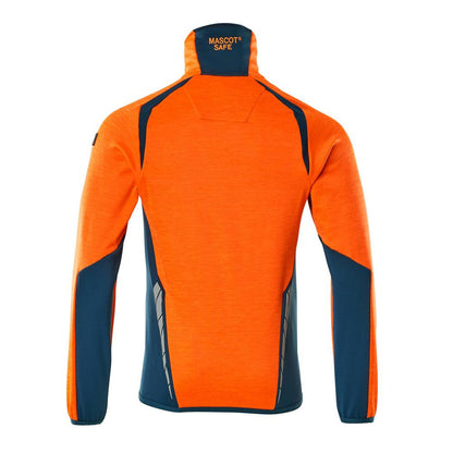 Fleece trui met microfleece jack met ritssluiting