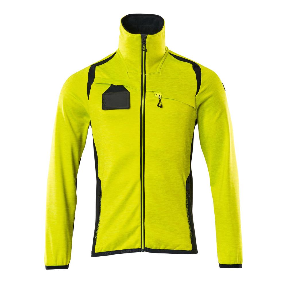 Fleece trui met microfleece jack met ritssluiting