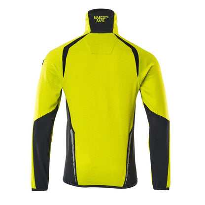 Fleece trui met microfleece jack met ritssluiting