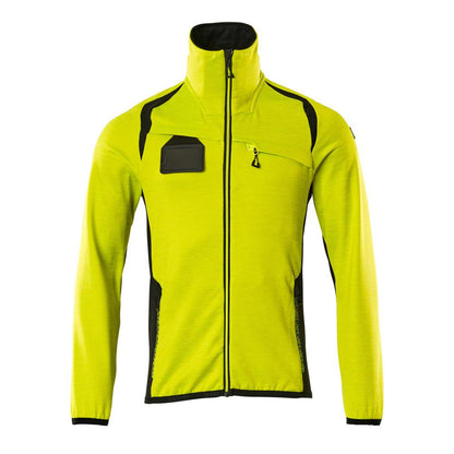 Fleece trui met microfleece jack met ritssluiting