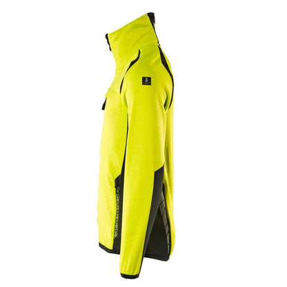 Fleece trui met microfleece jack met ritssluiting