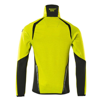 Fleece trui met microfleece jack met ritssluiting