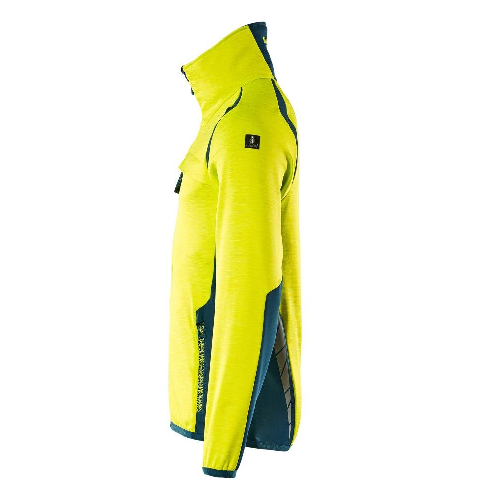 Fleece trui met microfleece jack met ritssluiting