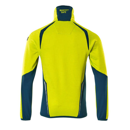 Fleece trui met microfleece jack met ritssluiting