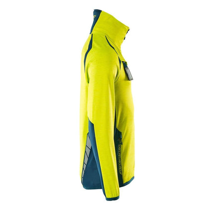 Fleece trui met microfleece jack met ritssluiting