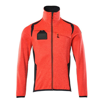 Fleece trui met microfleece jack met ritssluiting