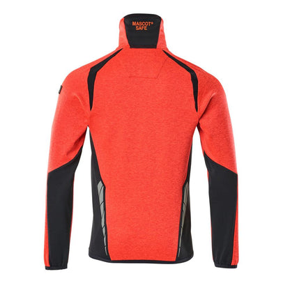 Fleece trui met microfleece jack met ritssluiting