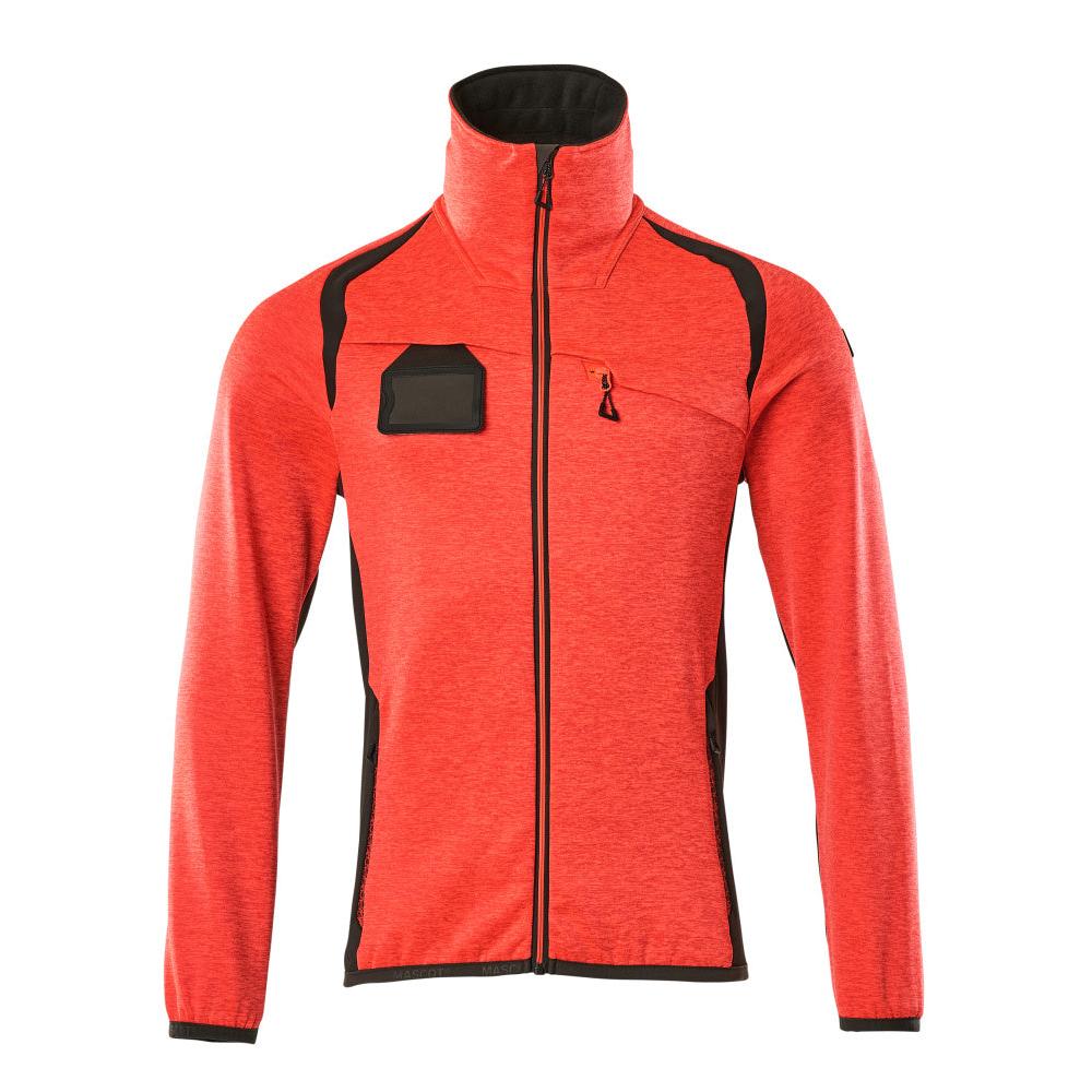 Fleece trui met microfleece jack met ritssluiting