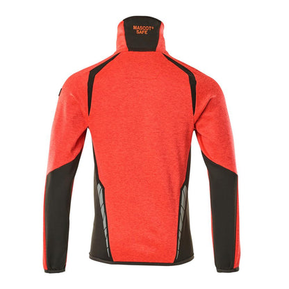 Fleece trui met microfleece jack met ritssluiting