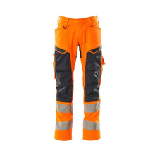 Broek met kniezakken, broek met stretch inzetstukken